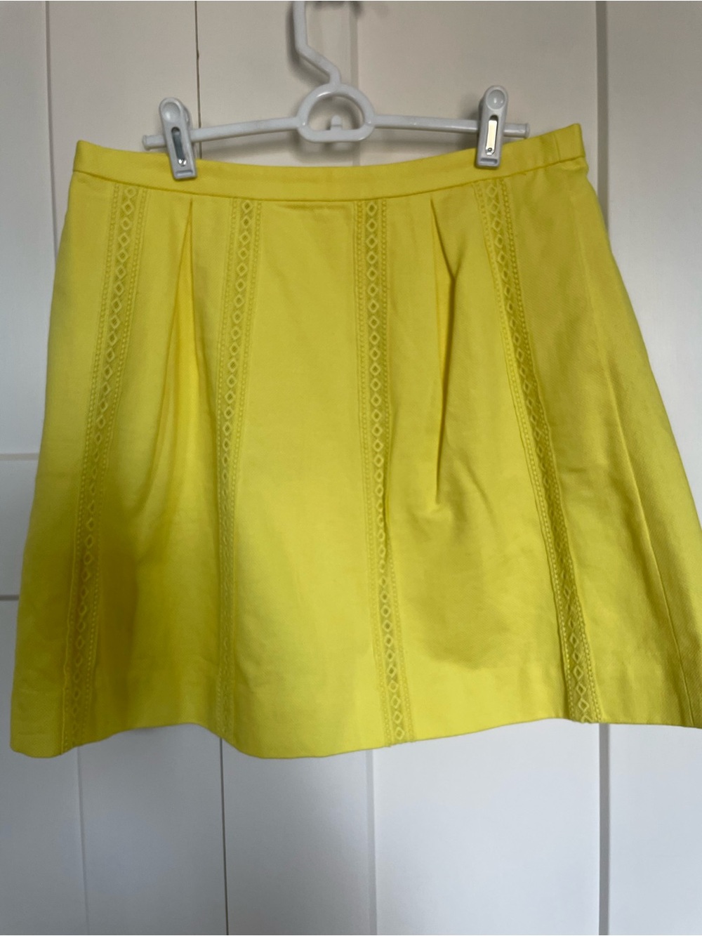 J.Crew Yellow A-Line Women's Skirt With Pockets Sz 8